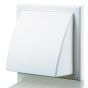 Blauberg Plastic Cowled Hooded Air Ventilation Wind Baffle Wall Grille - 150mm - White