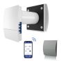Blauberg Mini-Air Decentralised Heat Recovery Unit Single Wall Mounted d-MVHR Ventilator Smart Wifi Control - Grey Vent