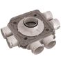 BlauFast 90mm Semi Rigid Radial Duct Manifold Box 125mm Connection 6 Port