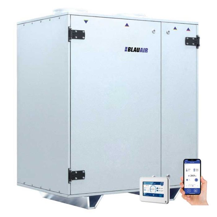 Compact Commercial MVHR Heat Recovery Ventilation Unit Efficient Thermal Rotary Wheel Air Handling Unit