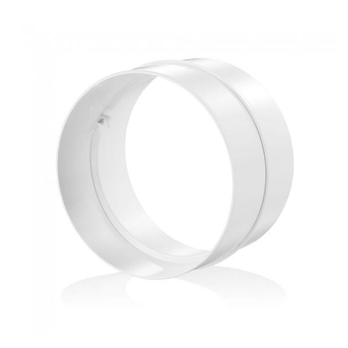 Blauberg Round Circular Plastic Ventilation Duct Pipe Joining Coupler - 100mm 4" Dia