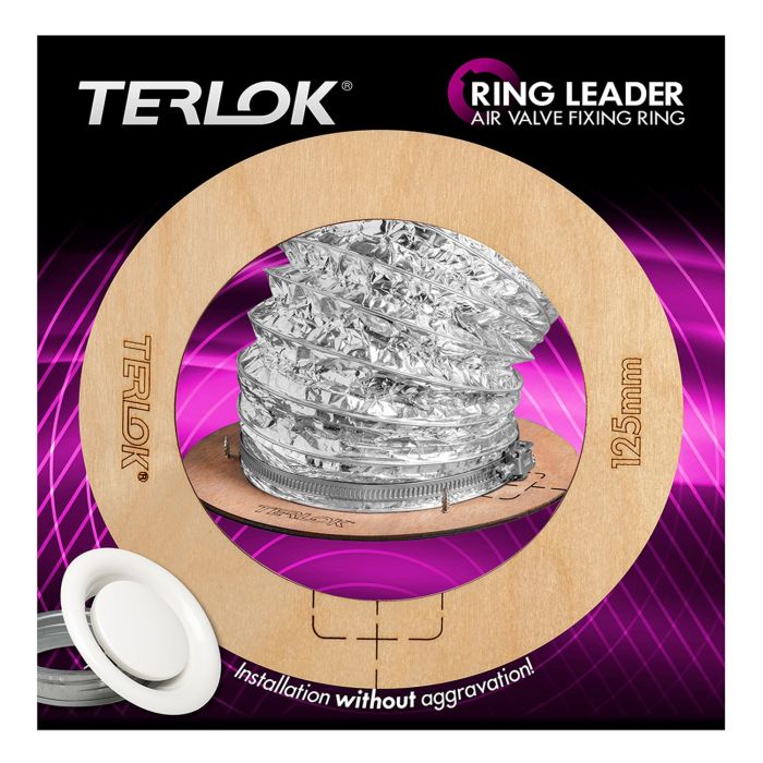 Ring Leader Ventilation Air Valve Ceiling Vent Mounting Plywood Circular Batten Pattress - 150mm