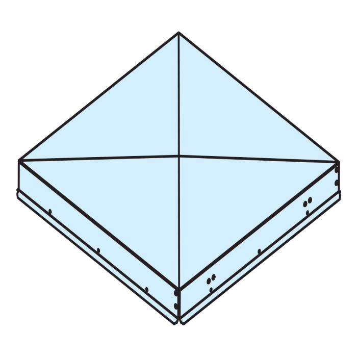 630mm Roof Mount Kit for ISO-VK Externally Mounted Kitchen Extract Fan